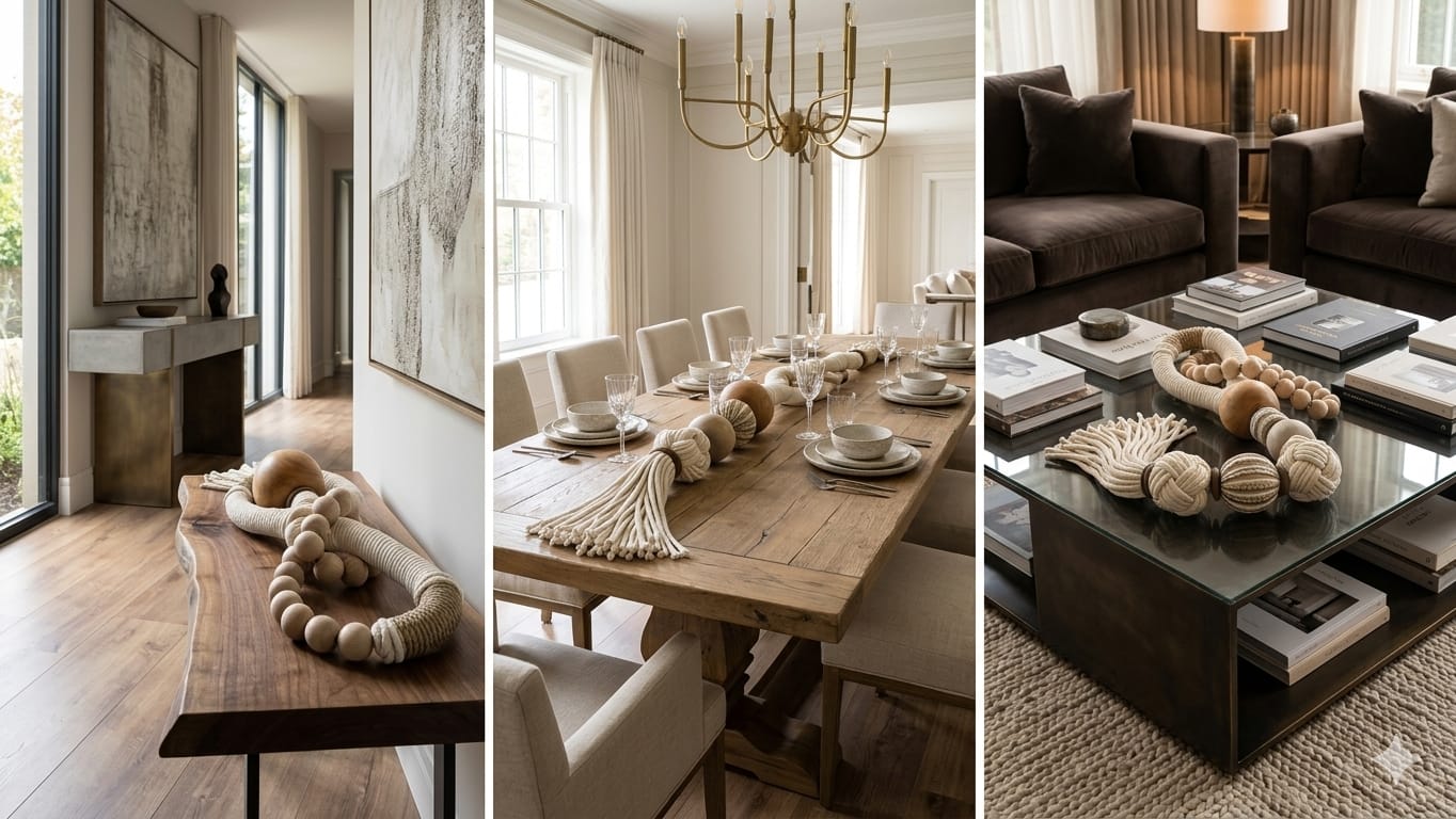 Table Tassel - Een verfijnd tafelsieraad waar kunst en interieur elkaar ontmoeten.